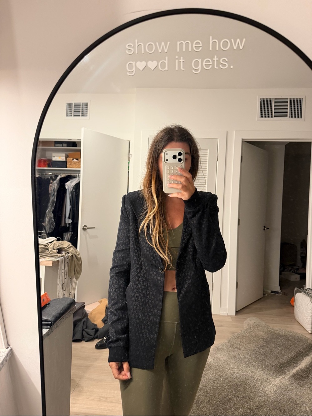 Black Women's Structured Blazer - Classic Tailored Jacket